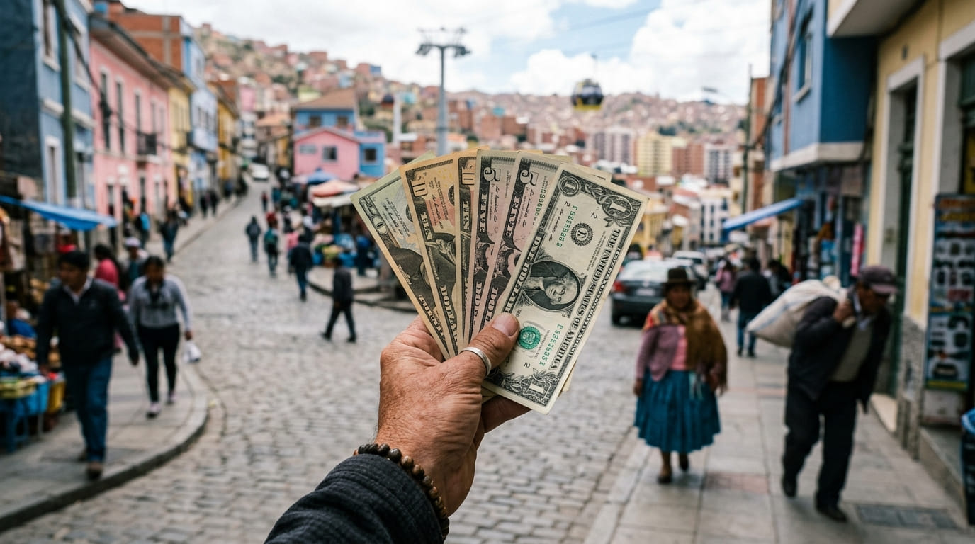 ¿Planeas un viaje a Bolivia? Aprende todo lo que necesitas saber sobre el tipo de cambio oficial vs. dólar blue, cómo conseguir efectivo, cajeros automáticos y la mejor manera de administrar tu presupuesto como viajero.